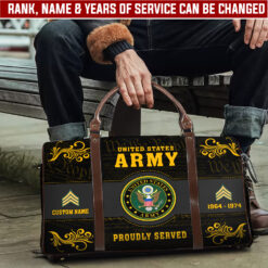 US Army, Once A Soldier, Always A Soldier - Travel Bag - Size S: 18 x 8.6 x 10.2 inches