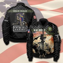 Army Division, Land Of The Free, Because Of The Brave - Bomber Jacket