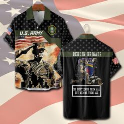 Army Division, Freedom Isn't Free - Short Sleeve Button Shirt