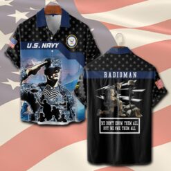 Navy Rating, Life And Pride - Short Sleeve Button Shirt