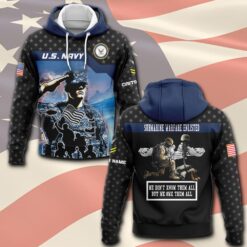 Navy Badge, E 5 Gold - Hoodie