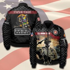 Marine Battalions, Duty, Honor, Country - Bomber Jacket