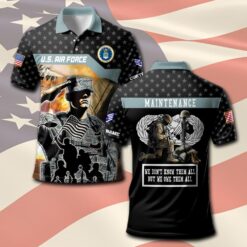 Air Force Badge, Land Of The Free, Because Of The Brave - Polo Shirt