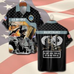 Air Force Badge, All Gave Some, Some Gave All - Short Sleeve Button Shirt