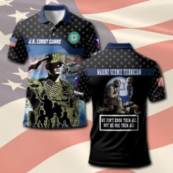 Coast Guard Rating, Land Of The Free, Because Of The Brave - Polo Shirt