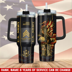 US Army, O 6 Army Colonel - Stainless Steel Tumbler 40oz