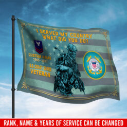 US Coast Guard, E 6 Gold - Flying Flag 3×5 Feet(90×150 Cm)