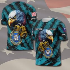 US Coast Guard, Land Of The Free, Because Of The Brave - T-Shirt