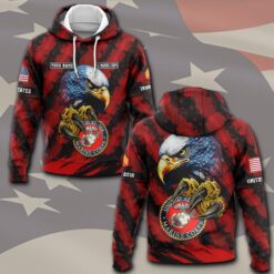 US Marine Corps, American By Birth, Veteran By Choice - Hoodie