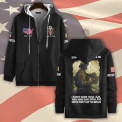 US Army, No One Fights Alone - Zip Hoodie