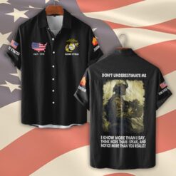 US Marine Corps, Life And Pride - Short Sleeve Button Shirt
