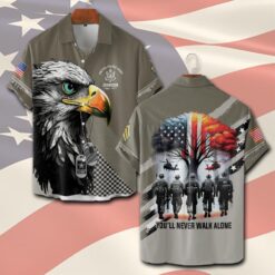 US Army, Honoring All Who Served - Short Sleeve Button Shirt