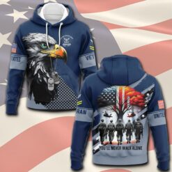 US Navy, E 8 Gold - Hoodie