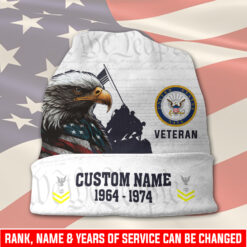 US Navy, No One Fights Alone - Full-Printed Beanie Hat