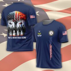 US Navy, Land Of The Free, Because Of The Brave - T-Shirt