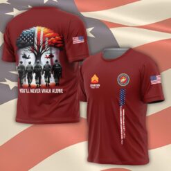 US Marine Corps, E 9 Marines Master Gunnery Sergeant - T-Shirt