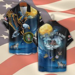 US Army, Honoring All Who Served - Short Sleeve Button Shirt