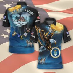 US Air Force , Remember - Honor - Respect - Polo Shirt