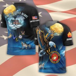 US Marine Corps, Never Retreat, Never Surrender - T-Shirt