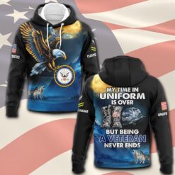US Navy, By Sea, Air and Land - Hoodie