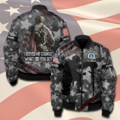 US Air Force , Land Of The Free, Because Of The Brave - Bomber Jacket