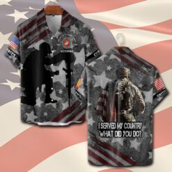 US Marine Corps, I Walked The Walk - Short Sleeve Button Shirt