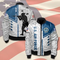 US Air Force , American By Birth, Veteran By Choice - Bomber Jacket