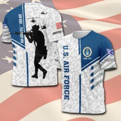 US Air Force , American By Birth, Veteran By Choice - T-Shirt