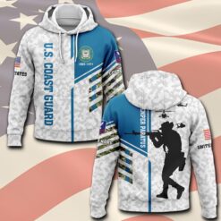 US Coast Guard, American By Birth, Veteran By Choice - Hoodie