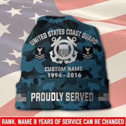 US Coast Guard, Life And Pride - Full-Printed Beanie Hat