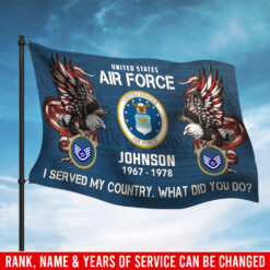 US Air Force , Thank a Veteran - Flying Flag 3×5 Feet(90×150 Cm)