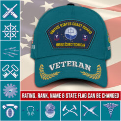 Coast Guard Rating, No One Fights Alone - Classic Cap