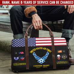 US Air Force, Service Before Self - Travel Bag - Size L: 20.4 x 9.4 x 10.2 inches