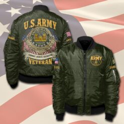 Army Branch, Honoring All Who Served - Bomber Jacket