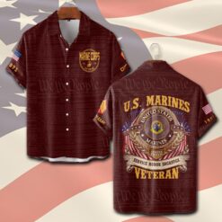 Marine Battalion, Thank a Veteran - Short Sleeve Button Shirt