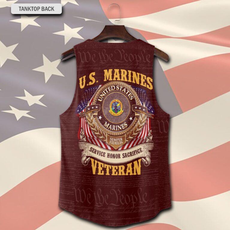 Marine Battalion, No One Fights Alone – Tank-Top – Proud US Veteran