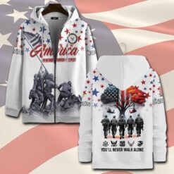 US Navy, Lest We Forget - Zip Hoodie