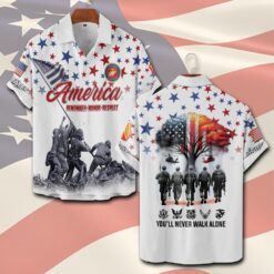 US Marine Corps, Served With Pride - Short Sleeve Button Shirt