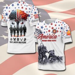 US Marine Corps, Always Remember, Never Forget - T-Shirt