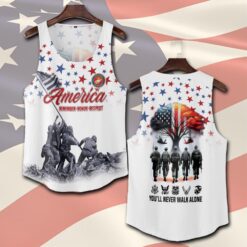 US Marine Corps, American By Birth, Veteran By Choice - Tank-Top