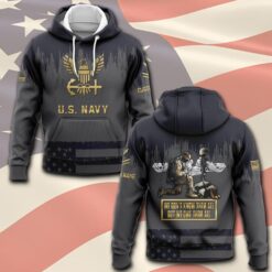 Navy Badge, E 4 Red - Hoodie