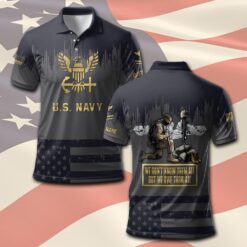 Navy Badge, E 8 Gold - Polo Shirt