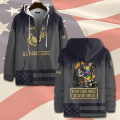 Marine Battalions, E 9 Marines Sergeant Major - Zip Hoodie