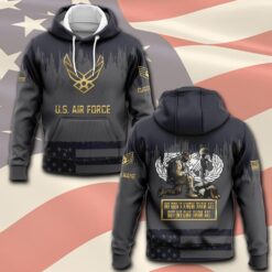 Air Force Badge, No One Fights Alone - Hoodie