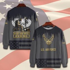 Air Force Badge, Remember - Honor - Respect - Sweatshirt