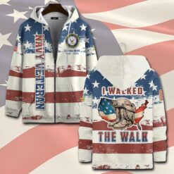 US Navy, E 6 Red - Zip Hoodie