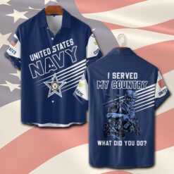 US Navy, Honoring All Who Served - Short Sleeve Button Shirt