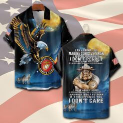 US Marine Corps, Honor The Fallen - Short Sleeve Button Shirt