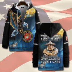 US Marine Corps, Life And Pride - Zip Hoodie
