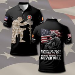 US Marine Corps, E 4 Marines Corporal - Polo Shirt